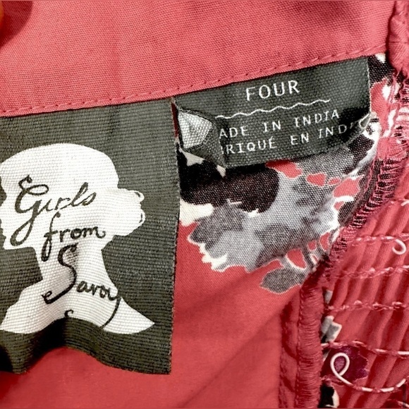 💗Anthropologie Girl From Savoy Akebono Floral Halter Strapless Dress Size 4 - Picture 9 of 13